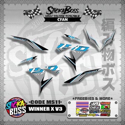 WINNER X V3 DECALS ( CODE MS11 )【WITH FREEBIES】
