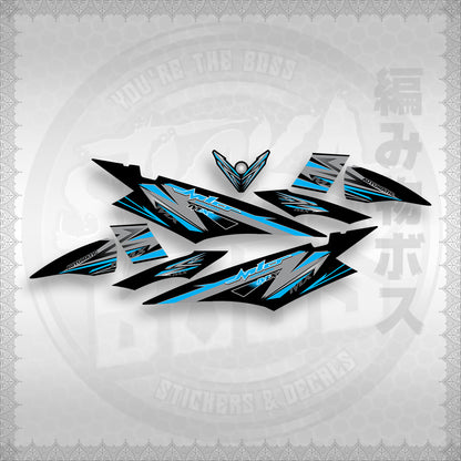 STICKER DECALS for MIO SOUL I (MSISTCA) By STICKABOSS (SOFIE LAMINATED WATERPROOF)