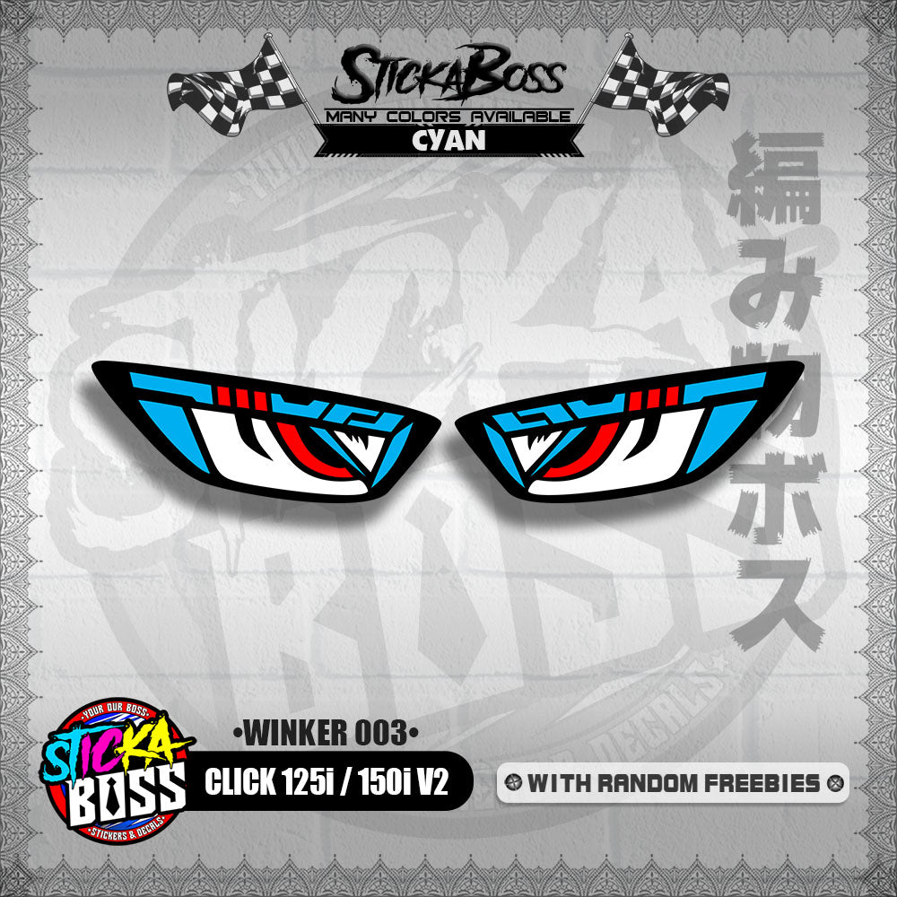 CLICK 125i / 150i V2 (WINKER 003) TRANSPARENT【WITH FREEBIES】