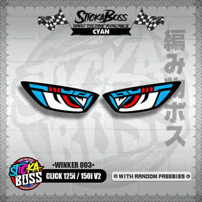 CLICK 125i / 150i V2 (WINKER 003) TRANSPARENT【WITH FREEBIES】