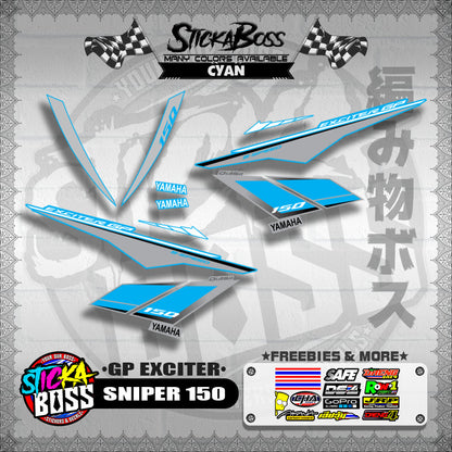 SNIPER 150 STOCK DECALS ( GP EXCITER )【WITH FREEBIES】