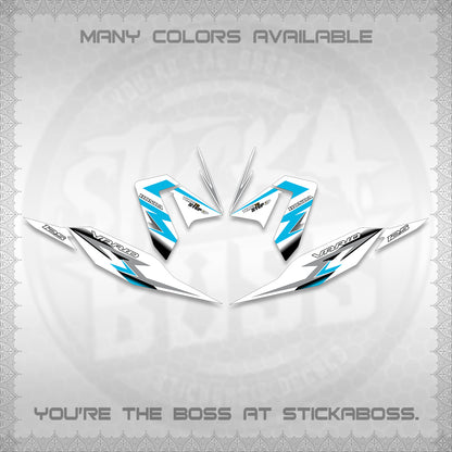 CLICK 125 V4 VARIO FOR WHITE DECALS (2026 VR0006 DESIGN) STICKER KITS BY STICKABOSS