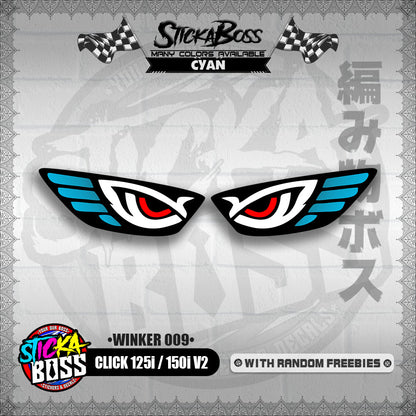 CLICK 125i / 150i V2 (WINKER 009) TRANSPARENT【WITH FREEBIES】