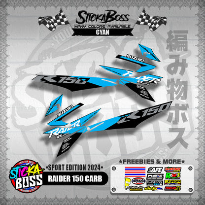 RAIDER 150 CARB DECALS ( SPORT EDITION 2024 )【WITH FREEBIES】