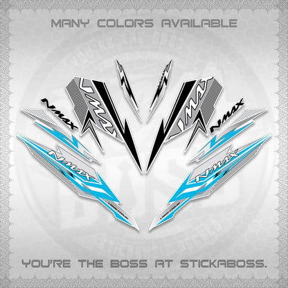 NMAX V2 FOR WHITE DECALS (2026 VARIO STYLE) STICKER DECALS By STICKABOSS