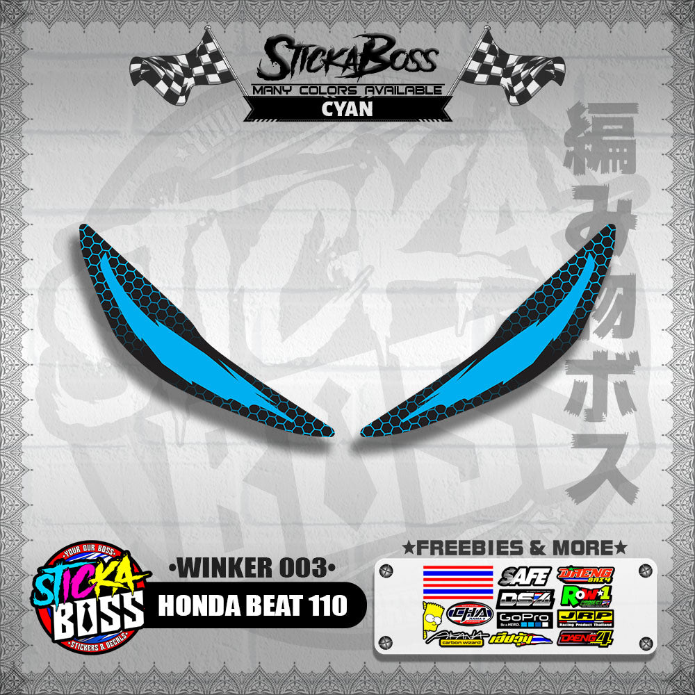 BEAT 110 FI V2 (WINKER 003) TRANSPARENT【WITH FREEBIES】