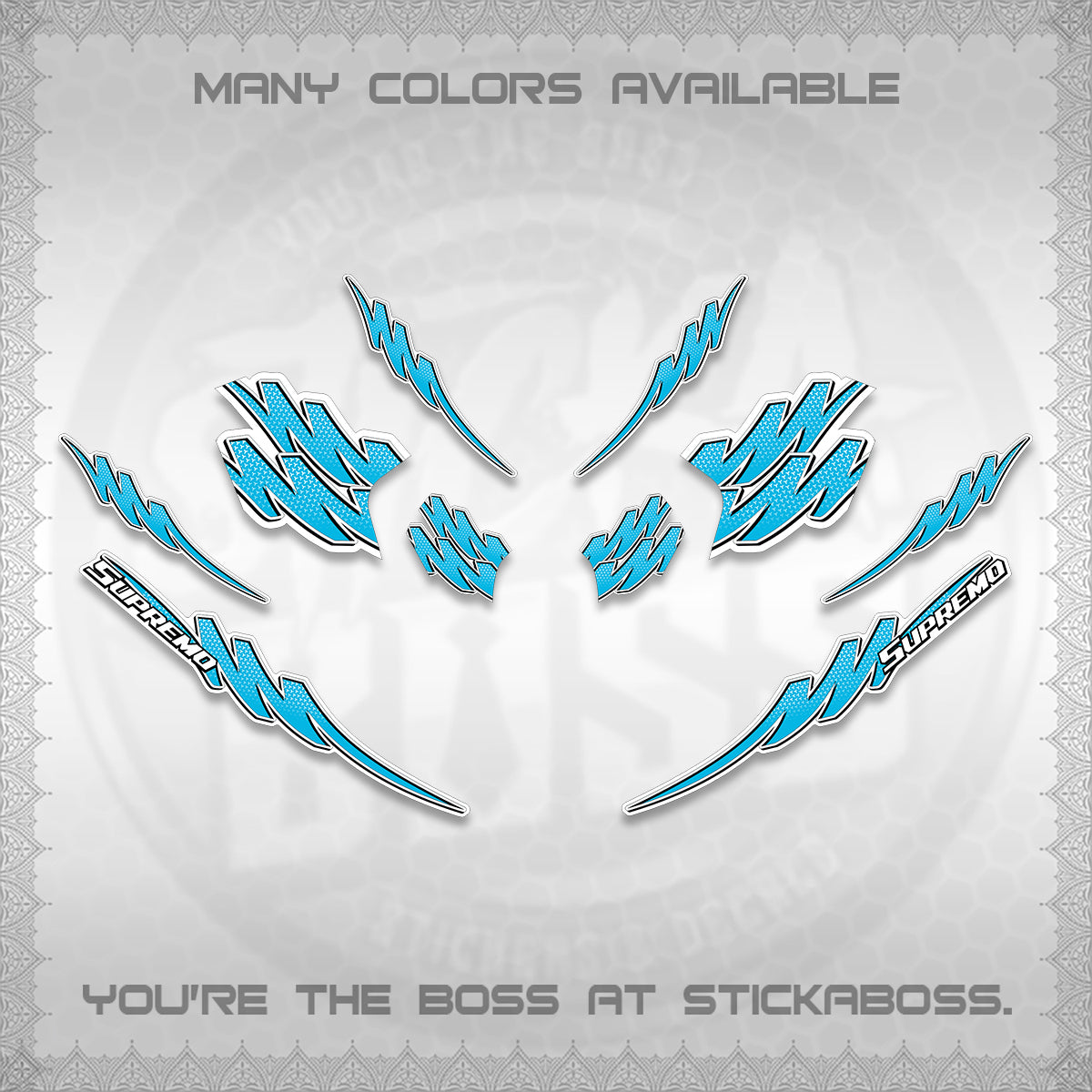 ADV 160 STRIPING FOR WHITE  (1 TONE PUTREA VIRDIAN)STICKER DECALS By STICKABOSS