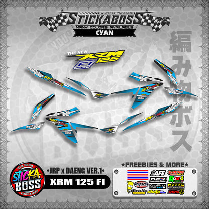 XRM 125 FI Decals - (JRP x DAENG VER.1) [STREET BIKE CONCEPT]【PREMIUM GLOSSY LAMINATED】