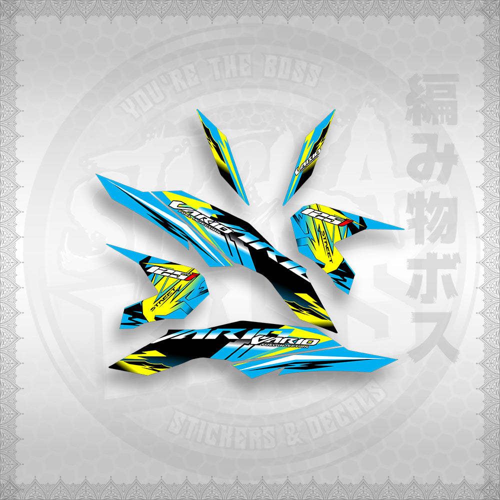 STICKER DECALS for CLICK 125 V3 ( VARIO STREET ) By STICKABOSS (SOFIE LAMINATED WATERPROOF)