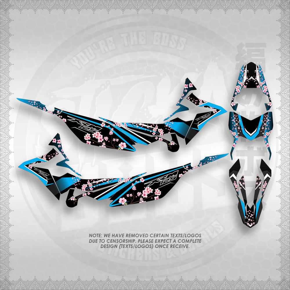 STICKER DECALS FOR XRM 125 FI FULL DECALS (X125FSAIN) By STICKABOSS (SOFIE LAMINATED WATERPROOF)