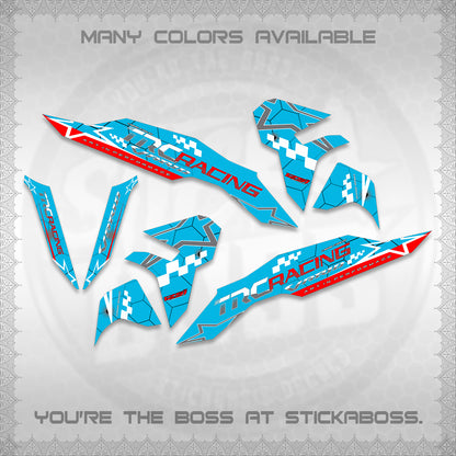 CLICK V3 DECALS (2026 TRC RACING DESIGN)STICKER DECALS By STICKABOSS