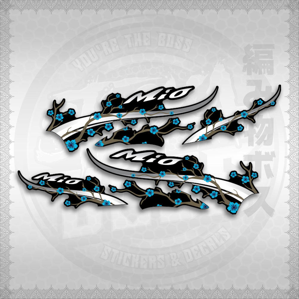 STICKER DECALS for MIO SPORTY (MSPSAXFL) By STICKABOSS (SOFIE LAMINATED WATERPROOF)
