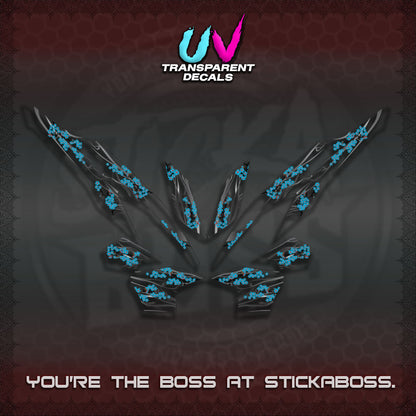 CLICK 125 V2 UV TRANSPARENT DECALS (2026 NEW SAKURA WIND)STICKER DECALS By STICKABOSS