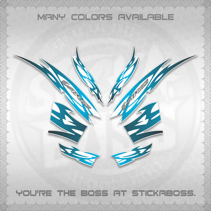 CLICK 125 V2 INDO STRIPING FOR WHITE DECALS (2026 NUSANTARA MOTIF) STICKER DECALS By STICKABOSS