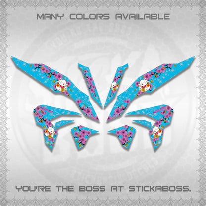 CLICK 125 V3 DECALS (LUCKY CAT SAKURA)STICKER DECALS By STICKABOSS