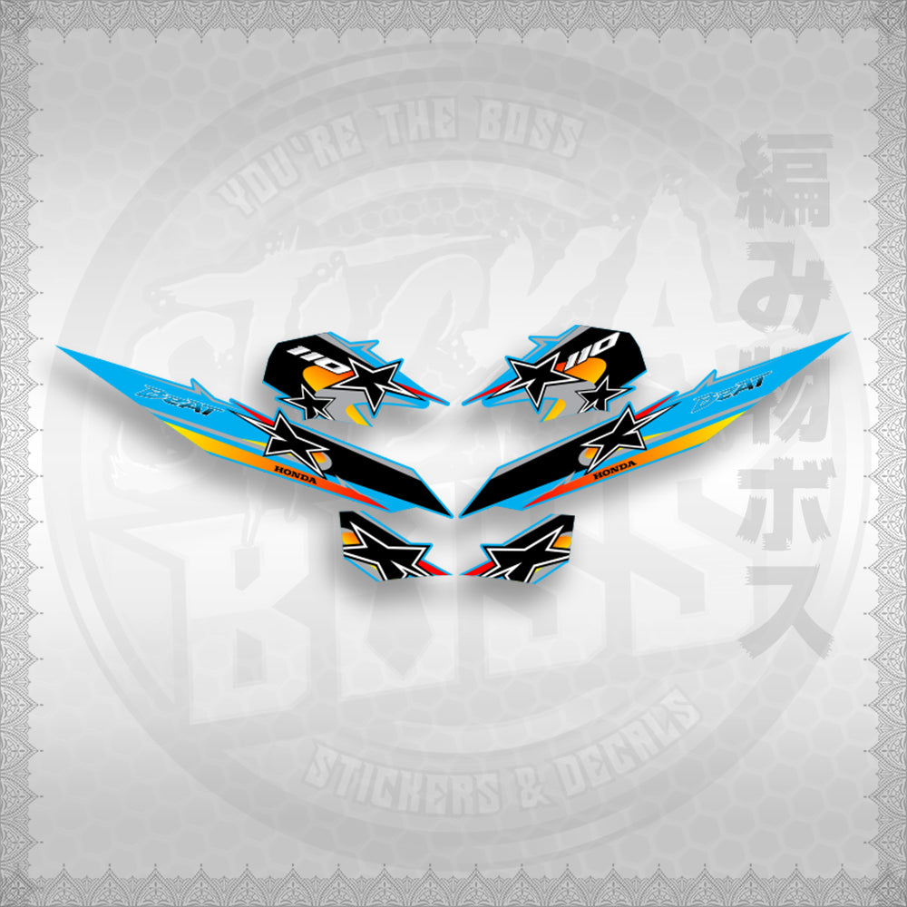 BEAT Fi V2 INDO CONCEPT ( TERBARU MOTIF ) STICKER DECALS By STICKABOSS