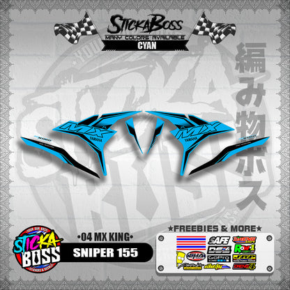 SNIPER 155 DECALS ( 04 MX KING )【WITH FREEBIES】