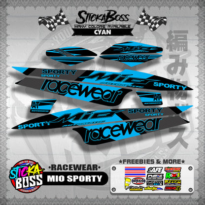 MIO SPORTY DECALS ( RACEWEAR )【WITH FREEBIES】