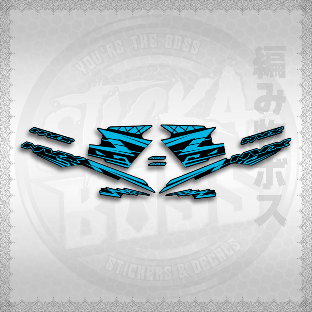 STICKER DECALS for AEROX V3 ALPHA TURBO INDO (AV314ARV9SE) By STICKABOSS (SOFIE LAMINATED WATERPROOF)