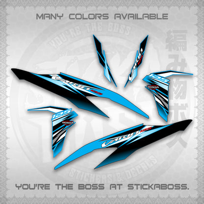 CLICK 125 V2 MALAY INDO CONCEPT ( VARIO STRIPING SLASH ) STICKER DECALS By STICKABOSS