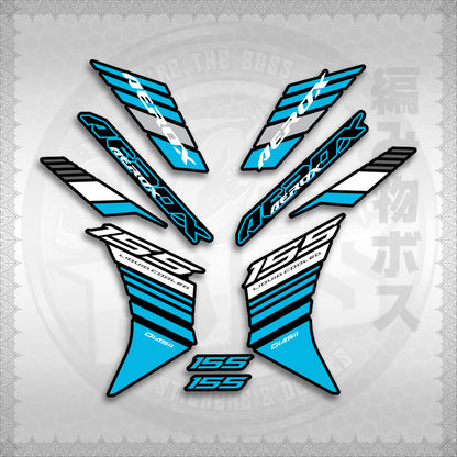 STICKER DECALS for AEROX V3 ALPHA TURBO INDO (AV3BAST) By STICKABOSS (SOFIE LAMINATED WATERPROOF)
