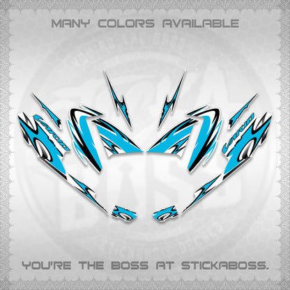 CLICK 125 V4 VARIO STRIPING FOR WHITE DECALS (2026 NEW LED DESIGN) STICKER DECALS By STICKABOSS