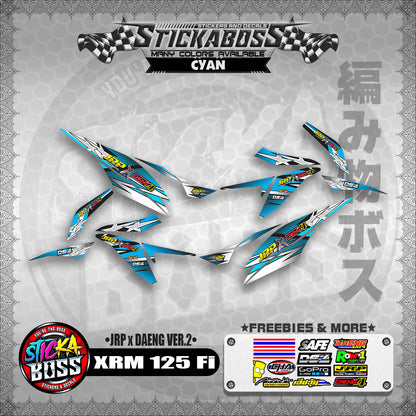Honda XRM 125 Fi Decals - (JRP x DAENG VER.2)【PREMIUM GLOSSY LAMINATED】