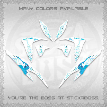 CLICK V2 FOR WHITE DECALS (2026 2F2F SWIRL DESIGN) STICKER KITS BY STICKABOSS