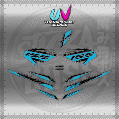 【PREMIUM UV PRINT】TRANSPARENT AEROX V3 ALPHA TURBO INDO (AV312TEDE)【WITH FREEBIES】