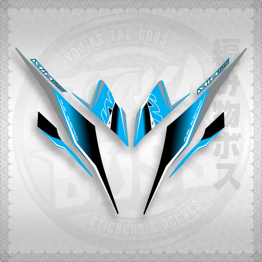 STICKER DECALS for MIO I 125 M3 (MIISTMO) By STICKABOSS (SOFIE LAMINATED WATERPROOF)