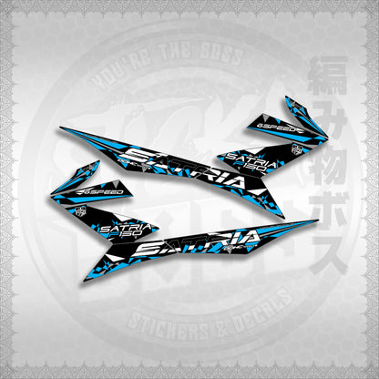 STICKER DECALS for RAIDER 150 FI (RFISATHMATH03) By STICKABOSS (SOFIE LAMINATED WATERPROOF)