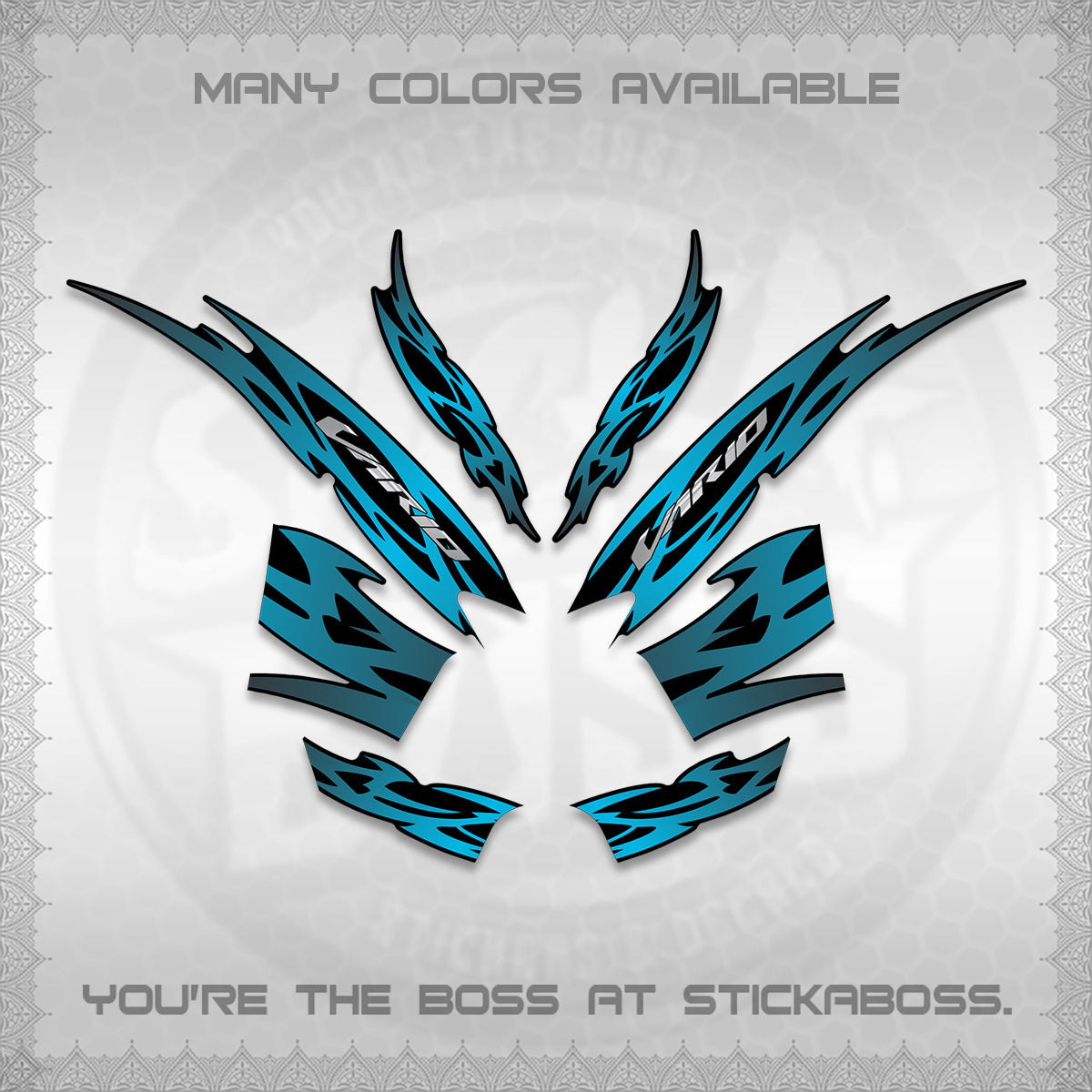 CLICK 125 V2 INDO STRIPING DECALS (2026 NUSANTARA MOTIF) STICKER DECALS By STICKABOSS