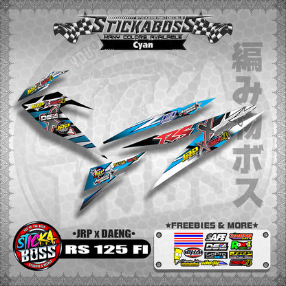 RS 125 FI Decals (JRP x DAENG) [ASSORTED COLORS]【PREMIUM GLOSSY LAMINATED】