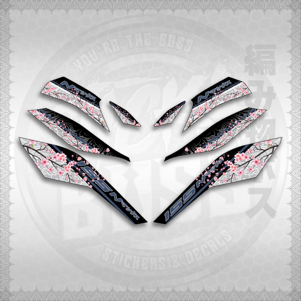 STICKER DECALS for NMAX V3 TURBO INDO (NV3SAIN) By STICKABOSS (SOFIE LAMINATED WATERPROOF)