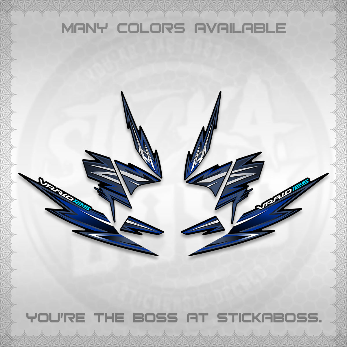 CLICK 125 V4 INDO VARIO DECALS (2026 VANDOREN STYLE) STICKER DECALS By STICKABOSS