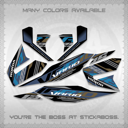 CLICK 125 V4 MALAY VARIO DECALS (2026 VV12 DESIGN) STICKER KITS BY STICKABOSS