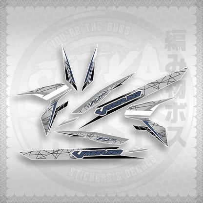 STICKER DECALS for CLICK 125 V3 (CV3VASTTEDEFOWH) By STICKABOSS (SOFIE LAMINATED WATERPROOF)