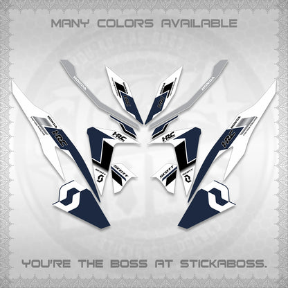 CLICK V2 FOR WHITE DECALS (SCOTTxHRC DESIGN) STICKER KITS By STICKABOSS