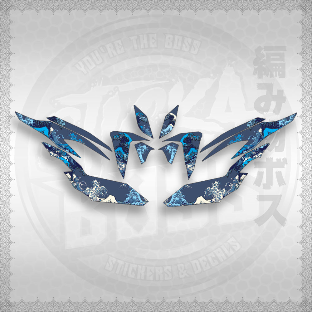 CLICK V2 INDO CONCEPT ( KANAGAWA GREAT WAVE ) STICKER DECALS By STICKABOSS