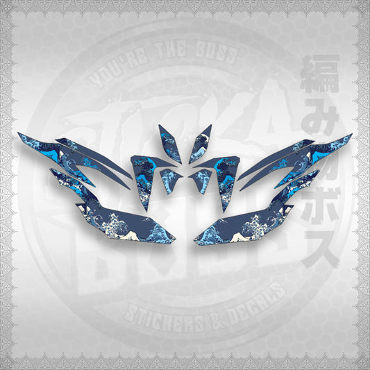 CLICK V2 INDO CONCEPT ( KANAGAWA GREAT WAVE ) STICKER DECALS By STICKABOSS