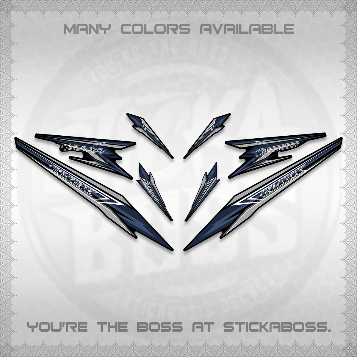CLICK 160 VARIO DECAL(2026 SHARP 00-A1 DESIGN)STICKER DECALS By STICKABOSS