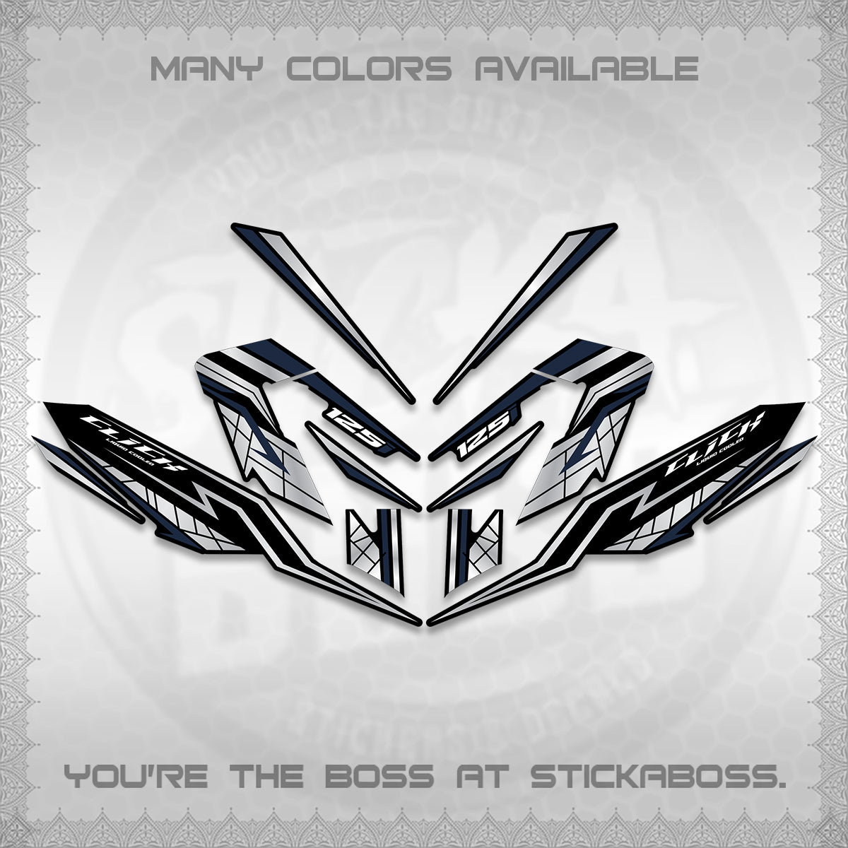 CLICK V4 INDO DECALS (2026 NEW LINE X STYLE) STICKER KITS By STICKABOSS