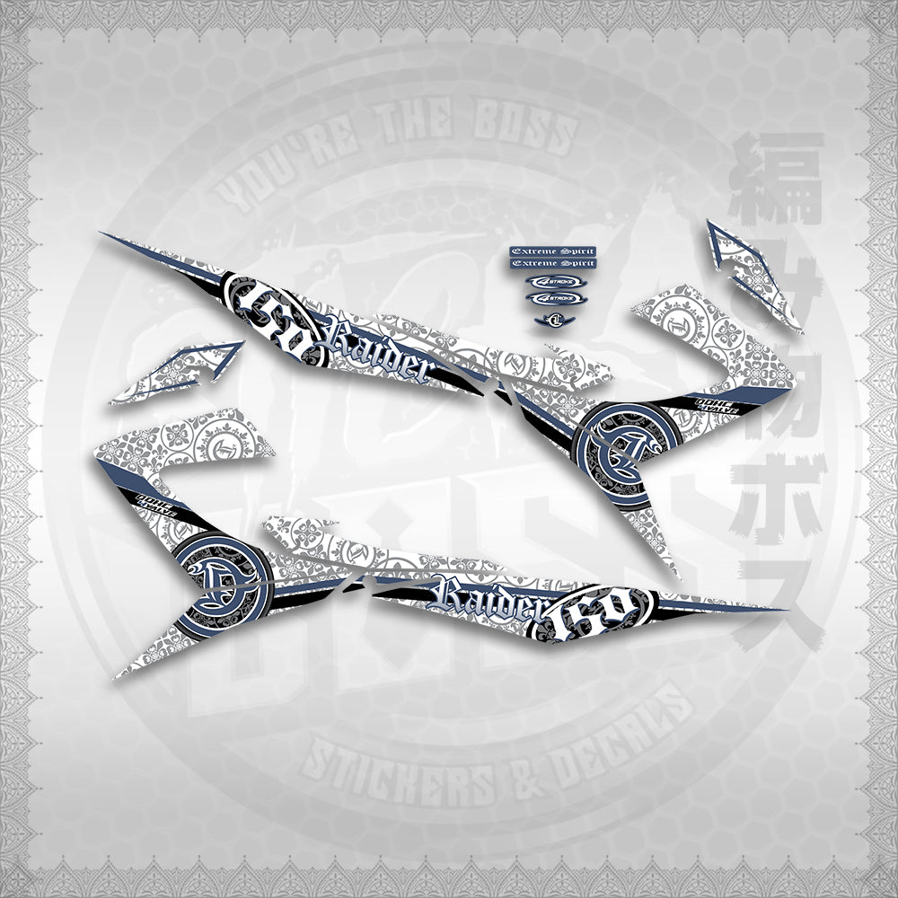 STICKER DECALS for RAIDER 150 REBORN CARB MALAYSIAN (RRCBARAST) By STICKABOSS (SOFIE LAMINATED )