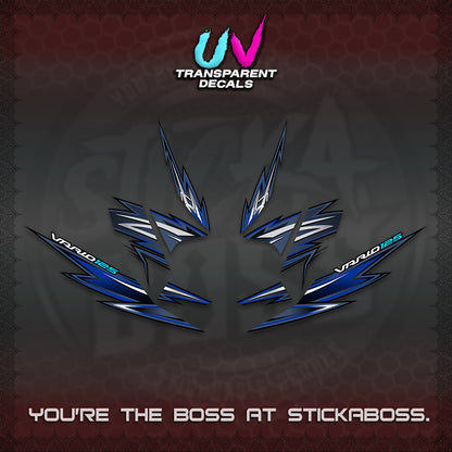 CLICK 125 V4 INDO VARIO UV TRANSPARENT DECALS (2026 VANDOREN STYLE) STICKER DECALS By STICKABOSS