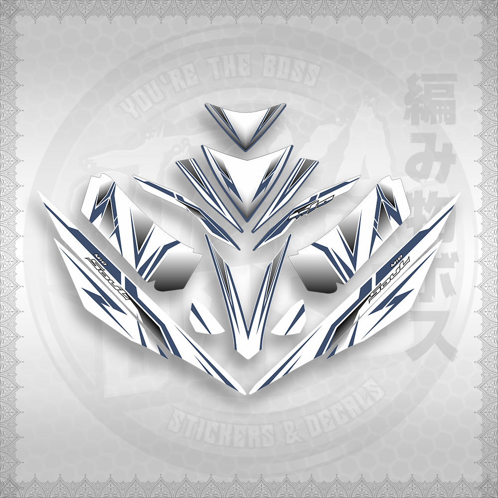 STICKER DECALS for MIO 4 (MIRGADEFOWH) By STICKABOSS (SOFIE LAMINATED WATERPROOF)