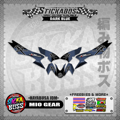 MIO GEAR STICKER DECALS ( HAYABUSA JDM )【WITH FREEBIES】