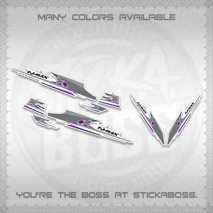 NMAX V1 FOR WHITE THAI-INDO DECALS (THMI 02 DESIGN)STICKER DECALS By STICKABOSS