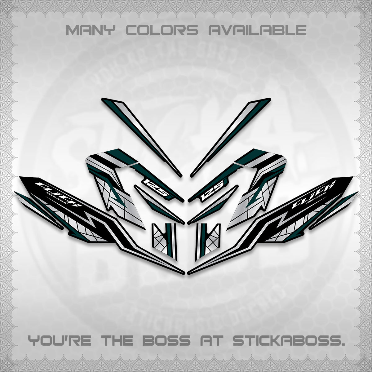 CLICK V4 INDO DECALS (2026 NEW LINE X STYLE) STICKER KITS By STICKABOSS