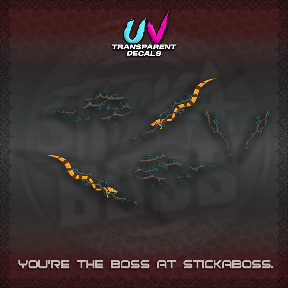 BEAT V3 UV TRANSPARENT DECAL (DELUXE KAZE DESIGN)STICKER DECALS By STICKABOSS