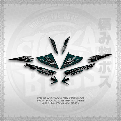 STICKER DECALS for AEROX V3 ALPHA TURBO (AV3HAHO) By STICKABOSS (SOFIE LAMINATED WATERPROOF)
